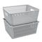 Simplify Slide 2 Stack It Storage Tote Baskets in Grey 25930-GREY - alternate 1